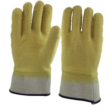 NMSAFETY gants en caoutchouc enduits de latex jaune